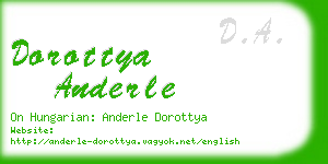 dorottya anderle business card